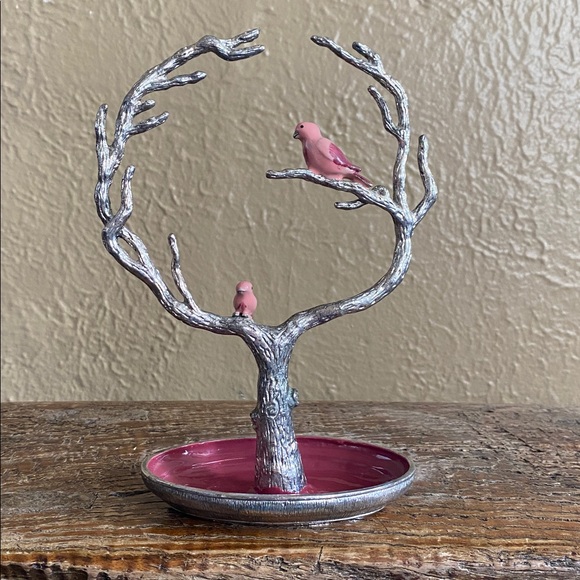 Jewelry - 🌷Vintage🌷Jewelry Tree with Enameled Birds